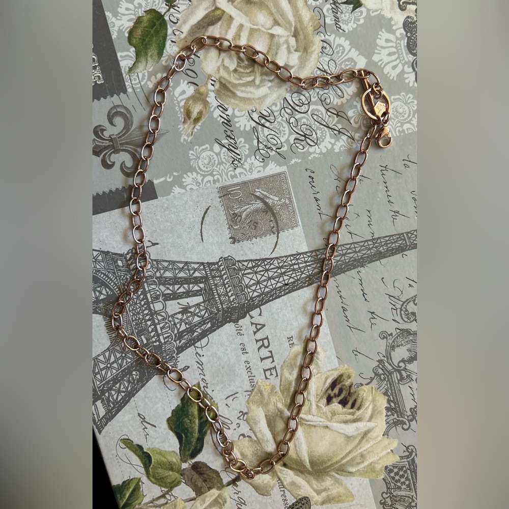 Origami Owl Rose Gold Necklace